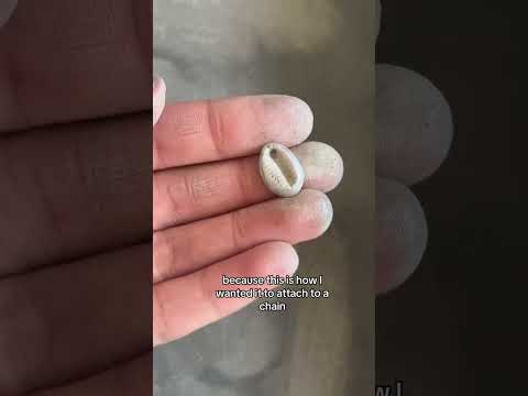 Let's make a silver shell pendant from silver clay