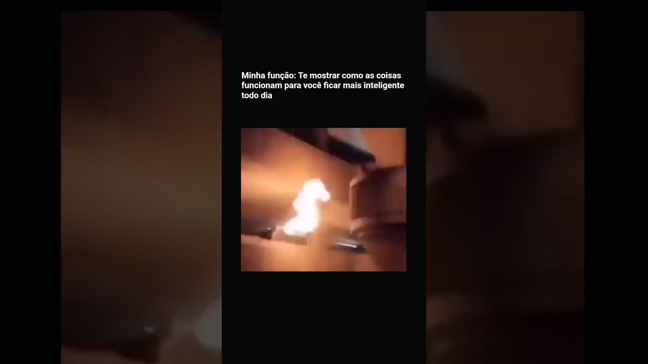 Um experimento de cospir fogo na prática ???? #explica #funciona #inteligente