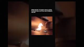 Um experimento de cospir fogo na prática ???? #explica #funciona #inteligente