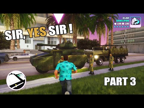 STEALING TANK LIKE A BOSS - GTA Vice City Definitive Edition Walkthrough #3 (PS4) - Colonel, Diaz