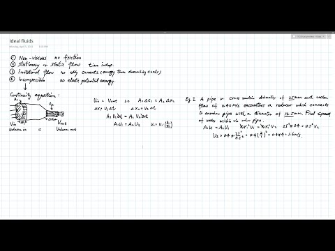 Ideal fluid and continuity equation