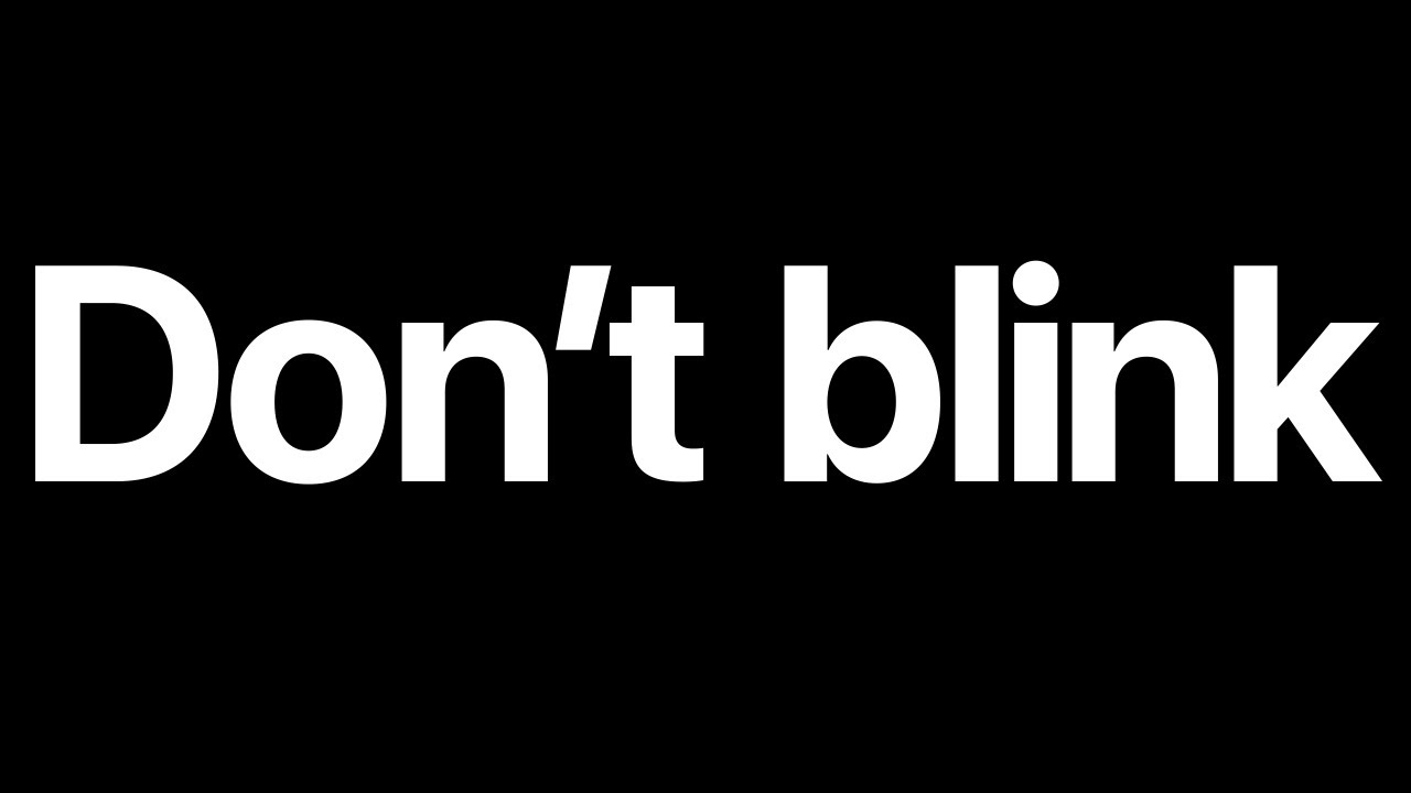 Apple &ndash; Don&rsquo;t Blink - YouTube