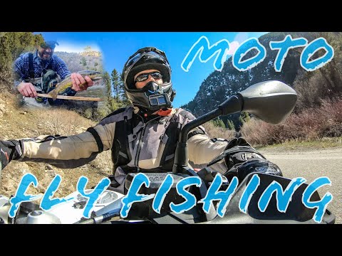 MOTOVLOG | FLY FISHING LOGAN CANYON UTAH | Catching Trout & Carving Canyons | BMW R1200GS Adventure