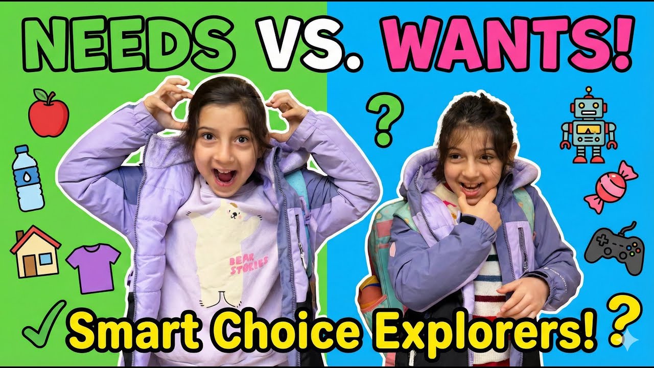💡 Smart Choice Explorers! Learn the Difference Between Needs & Wants | Kids' Decision Making