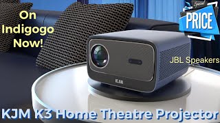 KJM K3 Home Theatre Projector | On Indigogo Now | JBL Speakers,Netflix And Prime Video Certified