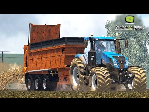 Manure spreading, plowing, seeding in NordDeutschland