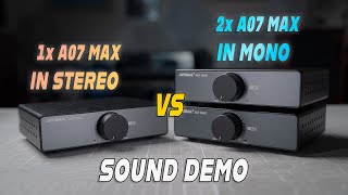 Aiyima A07 Max Sound Demo // MONO vs STEREO