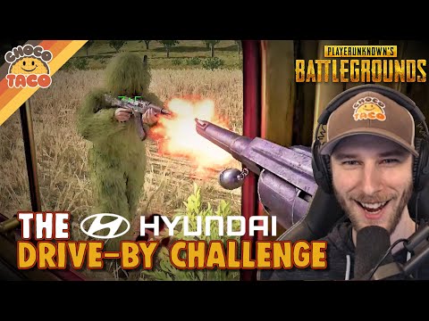 The Hyundai Drive-By Challenge ft. chocoTaco - PUBG Solos Gameplay