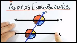 ÂNGULOS CORRESPONDENTES ( 2 Retas Paralelas e 1 Transversal).