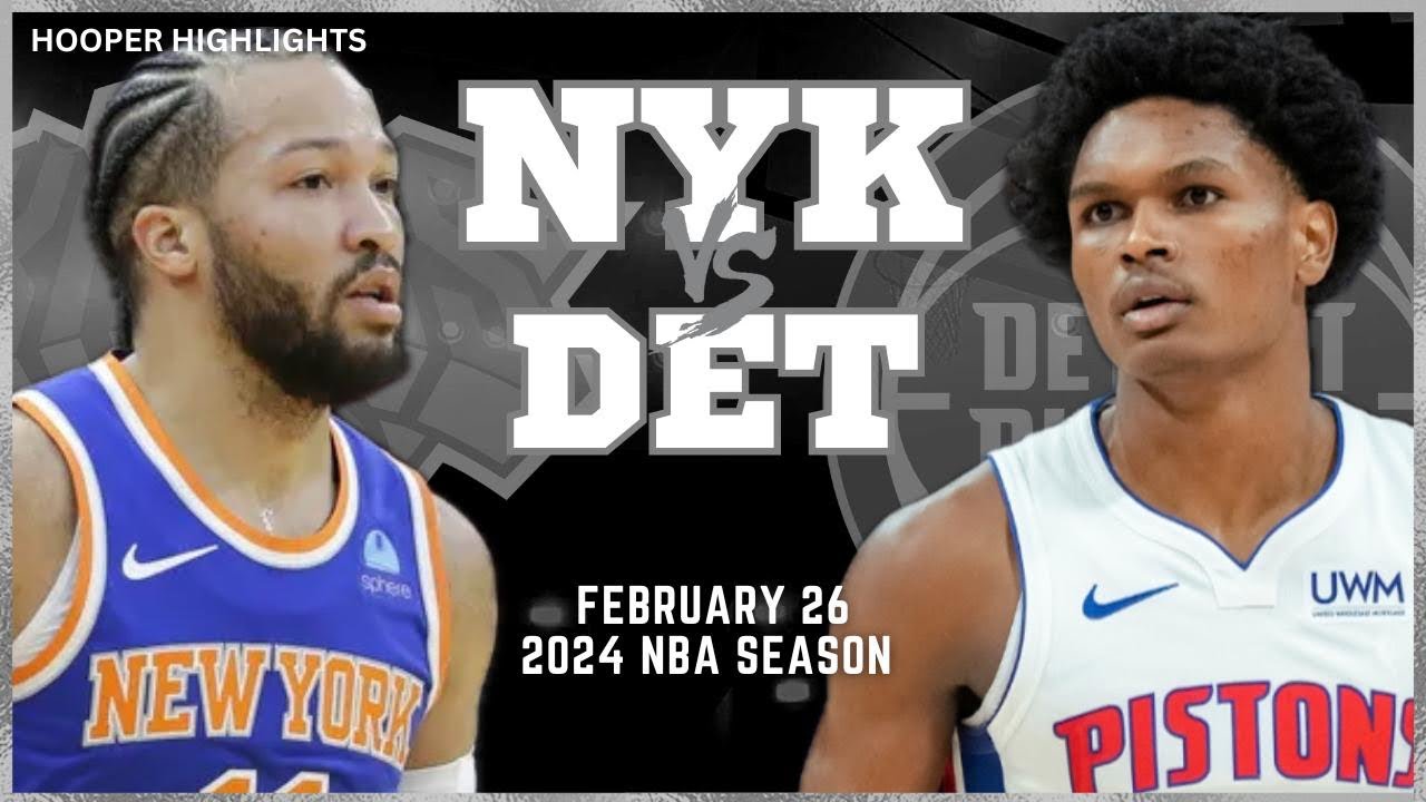 27.02.2024 | New York Knicks 113-111 Detroit Pistons