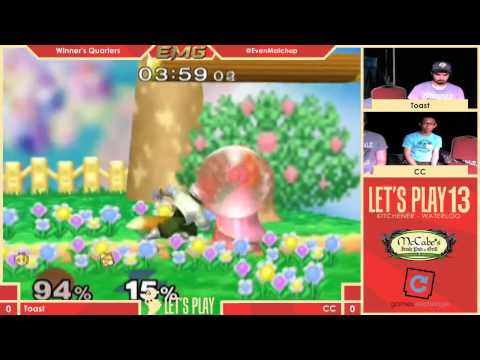 Let's Play 13 - Toast VS CC - Melee Singles Winner's Quarters