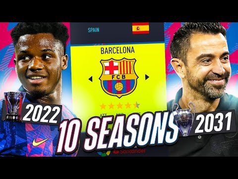 I *TAKEOVER* BARCELONA as XAVI for 10 SEASONS!!! FIFA 22 Career Mode