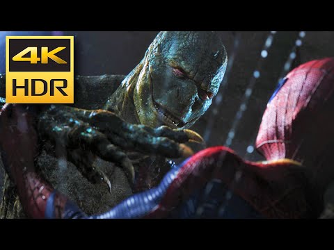 4K HDR • Sewer Fight - Lizard vs Amazing Spider-Man ᴬᵗᵐᵒˢ
