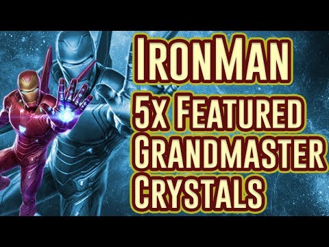 5x IronMan (Infinity War) Featured Grandmaster Crystal Opening