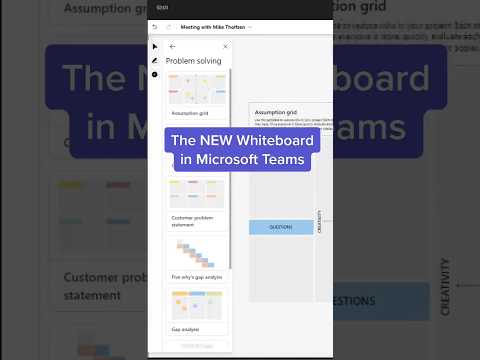 New Whiteboard in Microsoft Teams #youtubeshorts #ytshorts