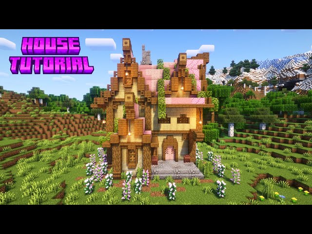 🌸 Rosewood Cottage (Fantasy House) | Download & Tutorial Minecraft Map