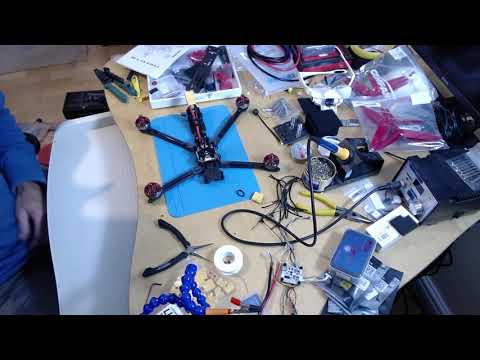 ArduCopter 7" LR Build Video 12 - Motor Soldering and Motor Test