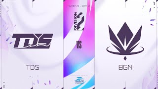LFL Division2 Spring Split 2023 - W9D2 - TDS vs BGN