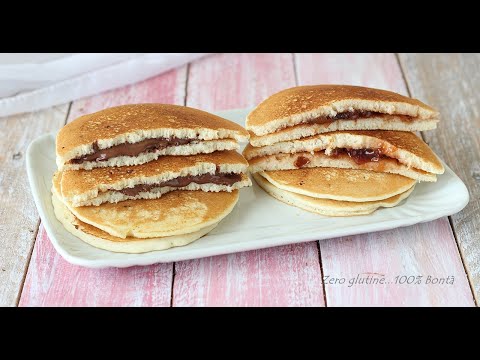 Colazione della Domenica: Dorayaki senza glutine ripieni di nutella e Confettura. Velocissimi!