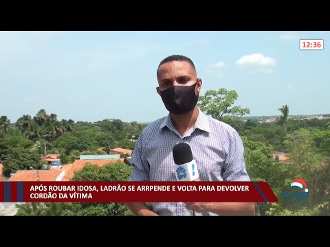 Ladrão se arrepende de roubar idosa e volta para devolver cordão da vítima 16 12 2021