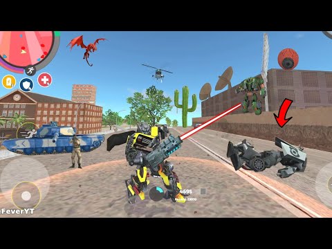 Rope Hero: Vice Town(Transformers Truck with Laser Gun)Severed Neck from Torso - Android Gameplay HD