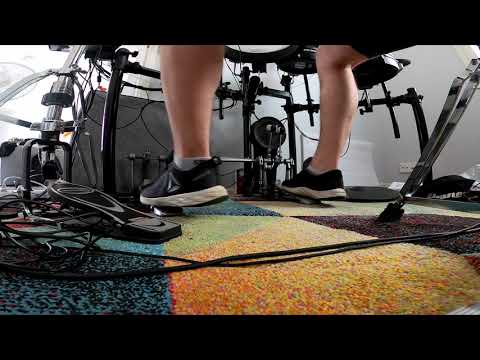 Practicing that frustrating "midtempo" doublebass - Ezdrummer Death Metal w/ Pearl Eliminator pedals