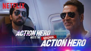 Ayushmann Khurrana Meets Akshay Kumar | An Action Hero | Netflix India