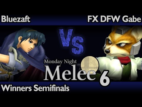 MNM6 Melee - Bluezaft (Marth) vs FX DFW Gabe (Fox) - Winners Semifinals