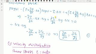 Fluid mechanics : - (Viscous flow between two parallel plates) - 134.