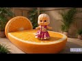 Cute Fruit Babies Dancing On The Fruits Bed Oddly Satisfying AI