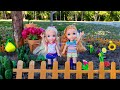 Gardening Elsa Anna Toddlers Plant Flowers Outdoors