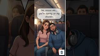 Funny Airplane English Conversation ✈️|Cute Travel Dialogue for Beginners| English Speaking Practice