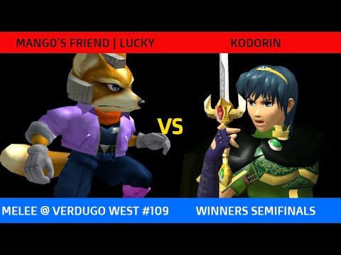 MF | Lucky (Fox) vs. KoDoRiN (Marth) - Verdugo West #109 Winners Semifinals SSBM
