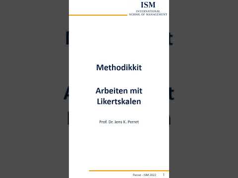 Methodikkit Statistik - Arbeiten mit und Auswerten von Likertskalen