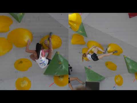 Lucka Rakovec vs. Janja Garnbret - IFSC World Cup 2019 Munich | Qualification Boulder WA4