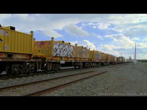 PM4 Steel & Container Train with NR1 & 9302 - PoathTV Australian Railways