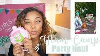 Girls Birthday Party Ideas- "Glam Camping" -Event Planner Haul- (Oriental Trading)