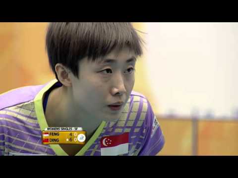 【Kuwait Open 2016】Women's Single Semi Final Feng Tianwei VS Ding Ning