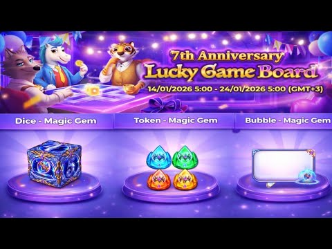 Yalla Ludo 7th Anniversary Lucky Game Board 2026 | Yalla Ludo New Event Lucky Game Board 