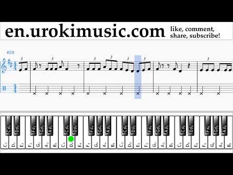 Piano lessons (right hand) Jonas Blue - Mama Sheet Music Tutorial Part#2 um-i352