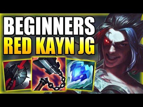 HOW TO PLAY RED KAYN JUNGLE FOR BEGINNERS IN-DEPTH GUIDE S13! - Best Build/Runes League of Legends