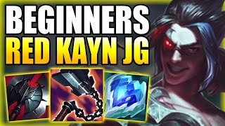 HOW TO PLAY RED KAYN JUNGLE FOR BEGINNERS IN-DEPTH GUIDE S13! - Best Build/Runes League of Legends