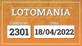 Capa de LOTOMANIA 2301