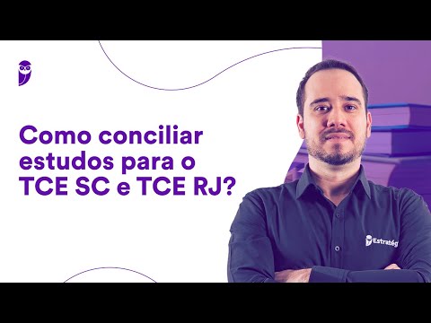 Como conciliar estudos para o TCE SC e TCE RJ?