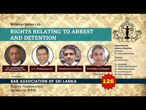 BASL Webinar 1.63 - Rights Relating to Arrest and Detention