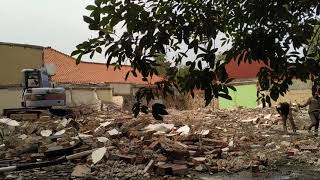Pembongkaran Gedung Kementrian Perhutani 1 Jakarta Selatan