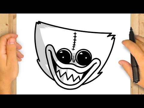 Kuinka Piirtää Huggy Wuggy | Poppy Playtime | Askel askeleelta Yksinkertaista ja helppoa