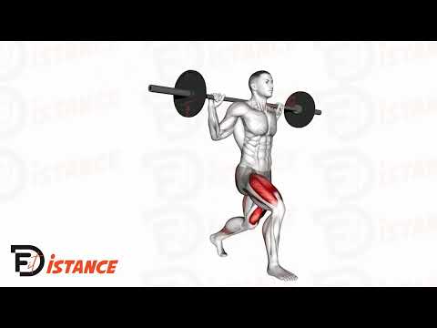 Exercice Fentes alternées avec barre