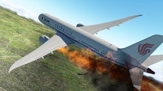 Air China B787 Emergency Landing At Tokyo Airport Due To Bird Strike!! | X-Plane 11