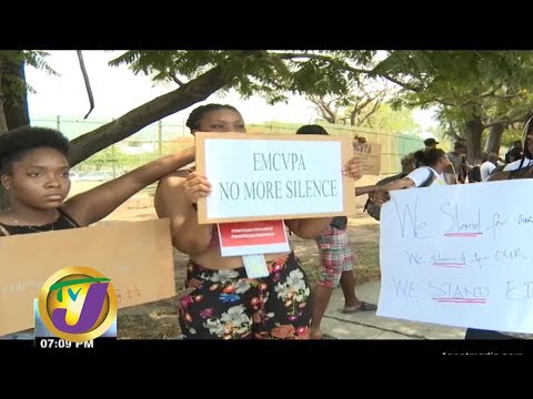 TVJ News: Protests at Edna Manley College - August 28 2019